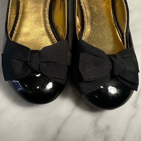 Janie and Jack Ballet Flats with Bow Detail Size 13 - Picture 3 of 7